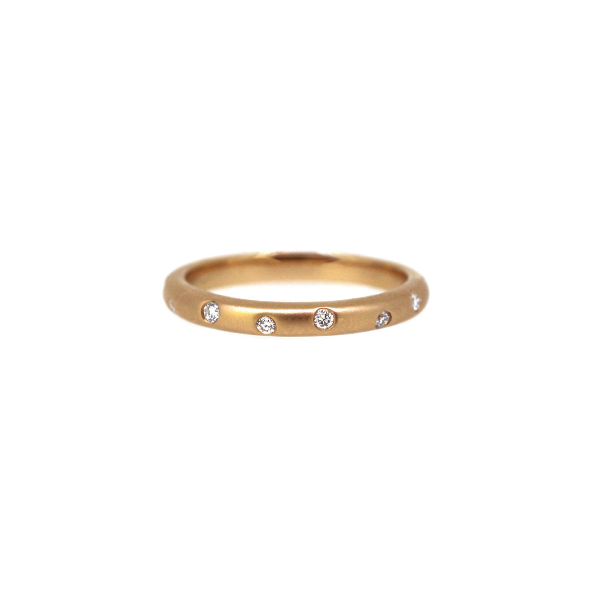 Scatter Diamond band Rose Gold