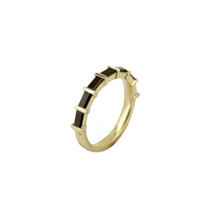 Deco Black Baguette Diamond ring