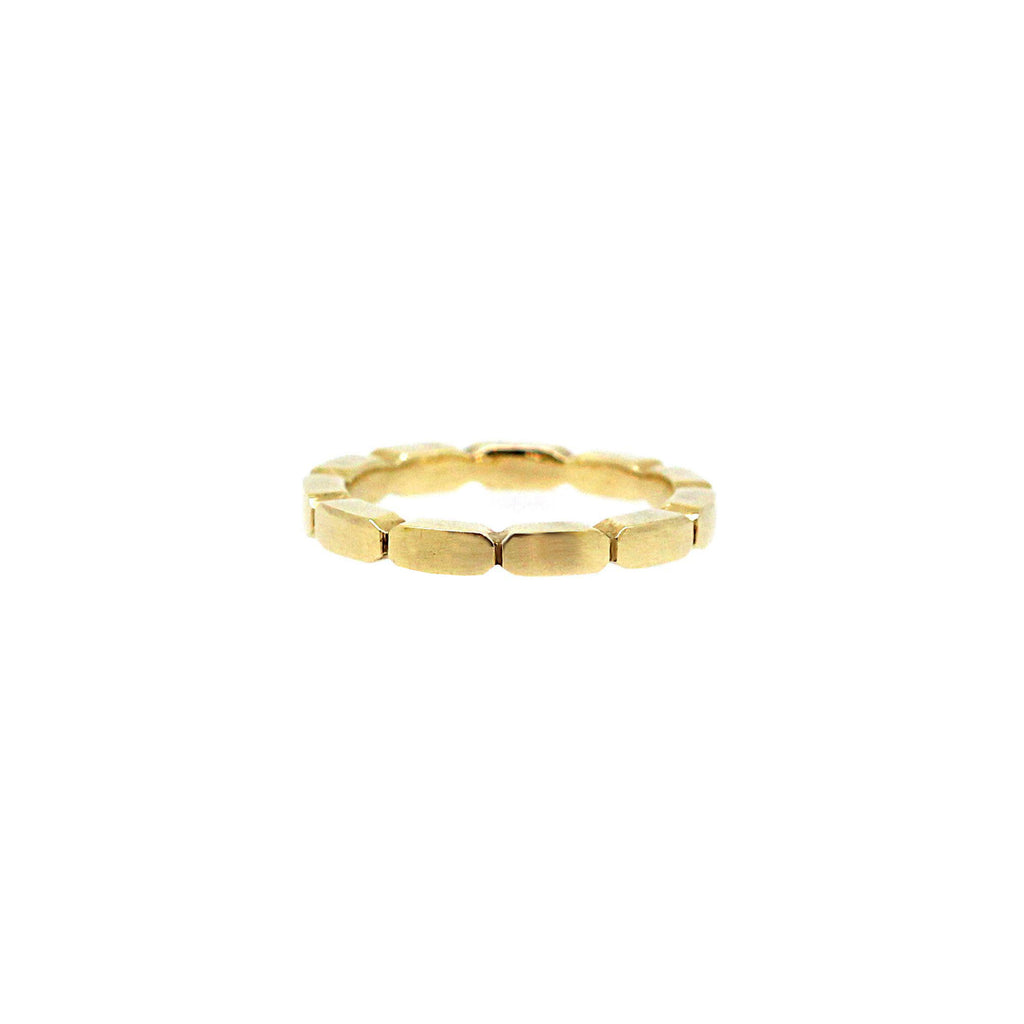 Metro yellow gold band . Great for stacking