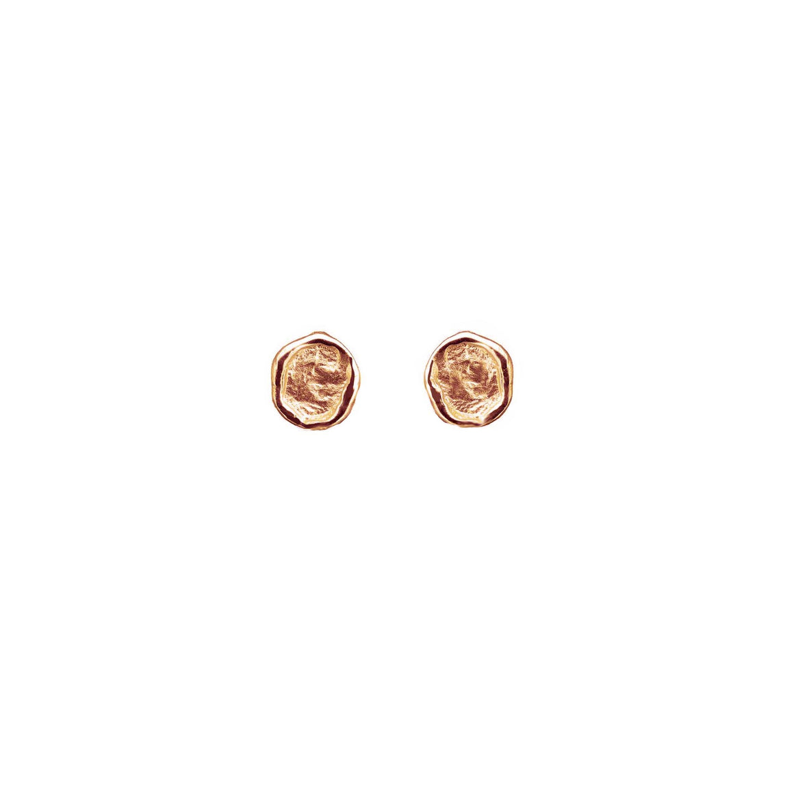 Petite rose gold stud earrings