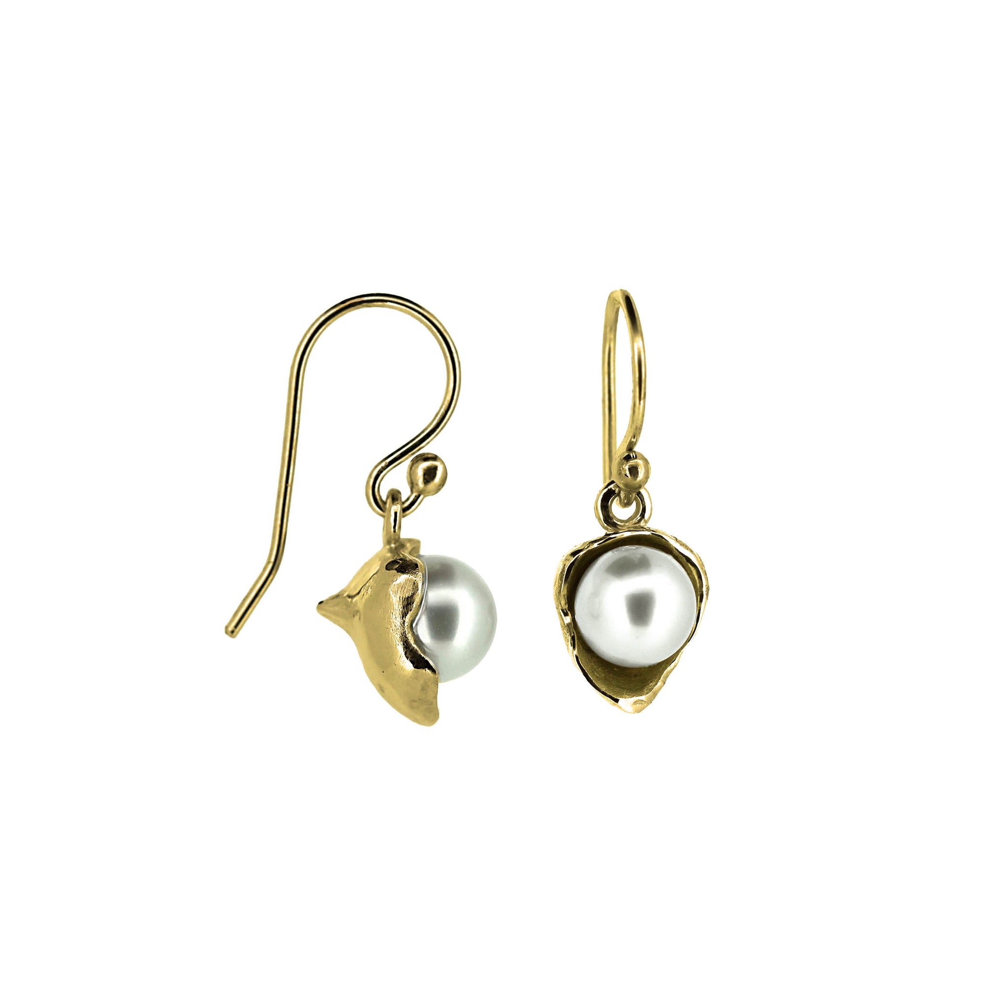 Sunken Treasure drop pearl earrings