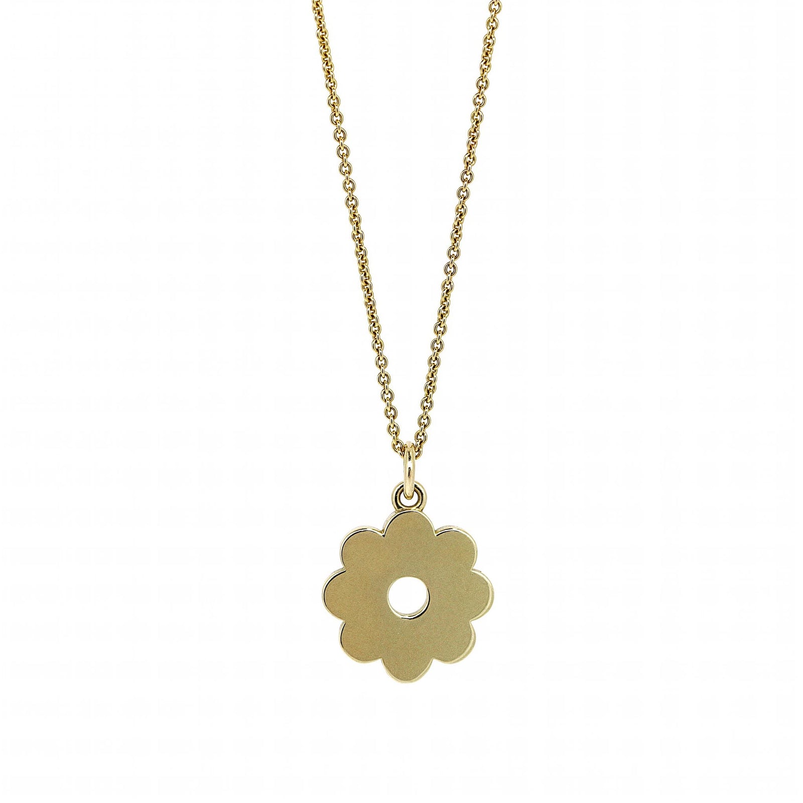 Yellow Gold Daisy Necklace