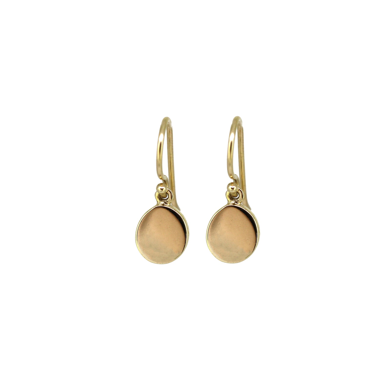 Small Gold Pebble Earrings