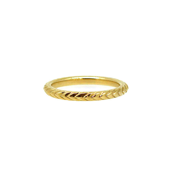 Armour gold stack ring. Perfect for stacking