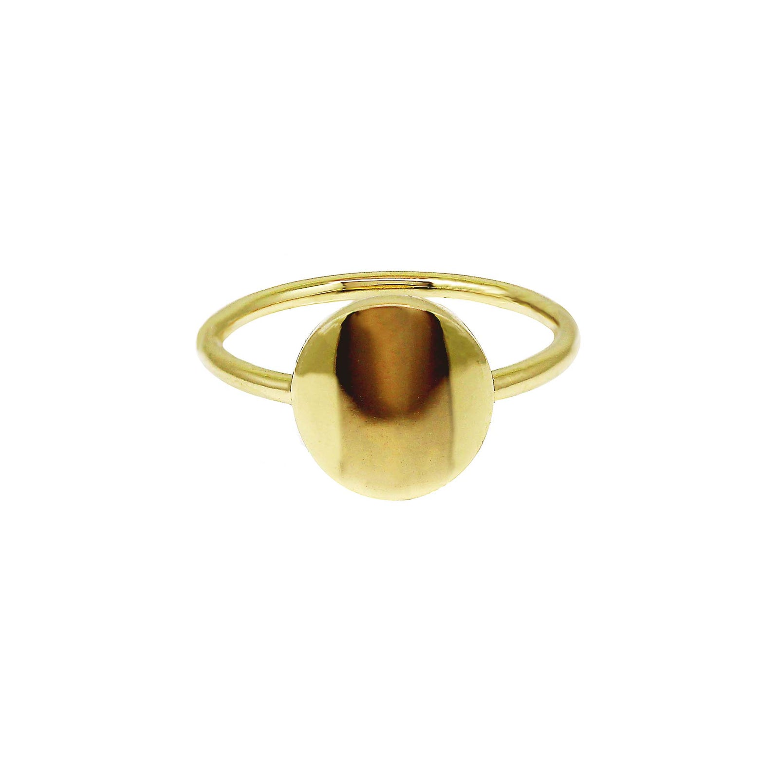 Cigar ring in solid yellow gold