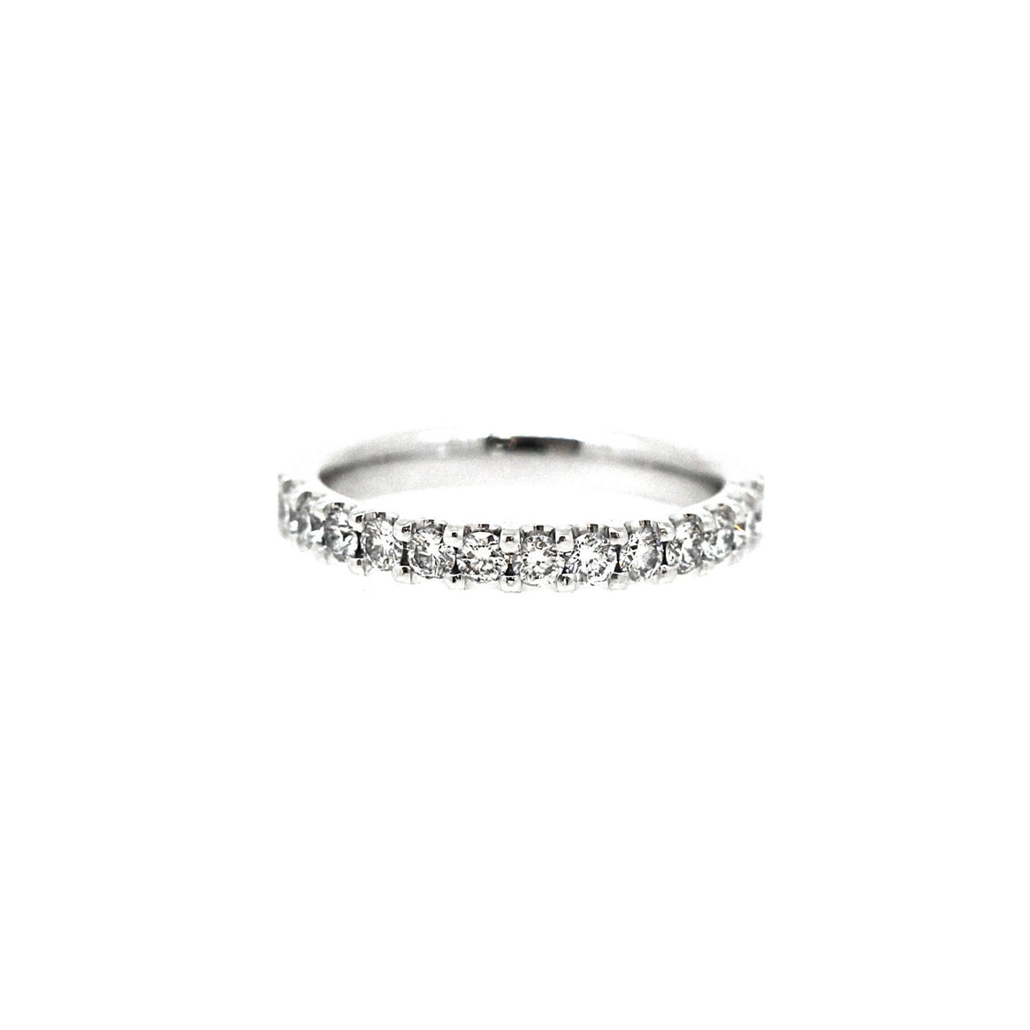 clawset diamond ring in white gold