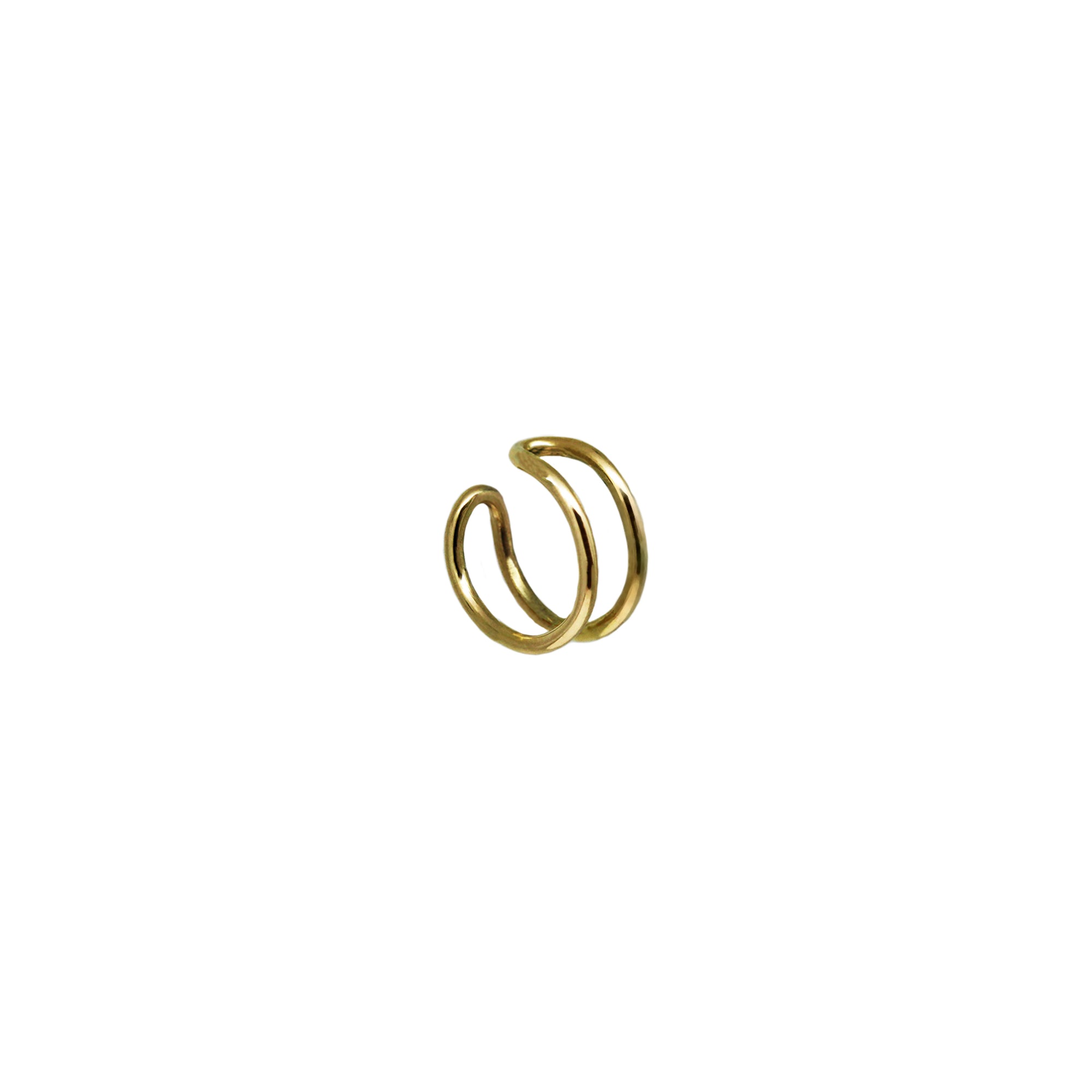 Ear cuff in yellow gold