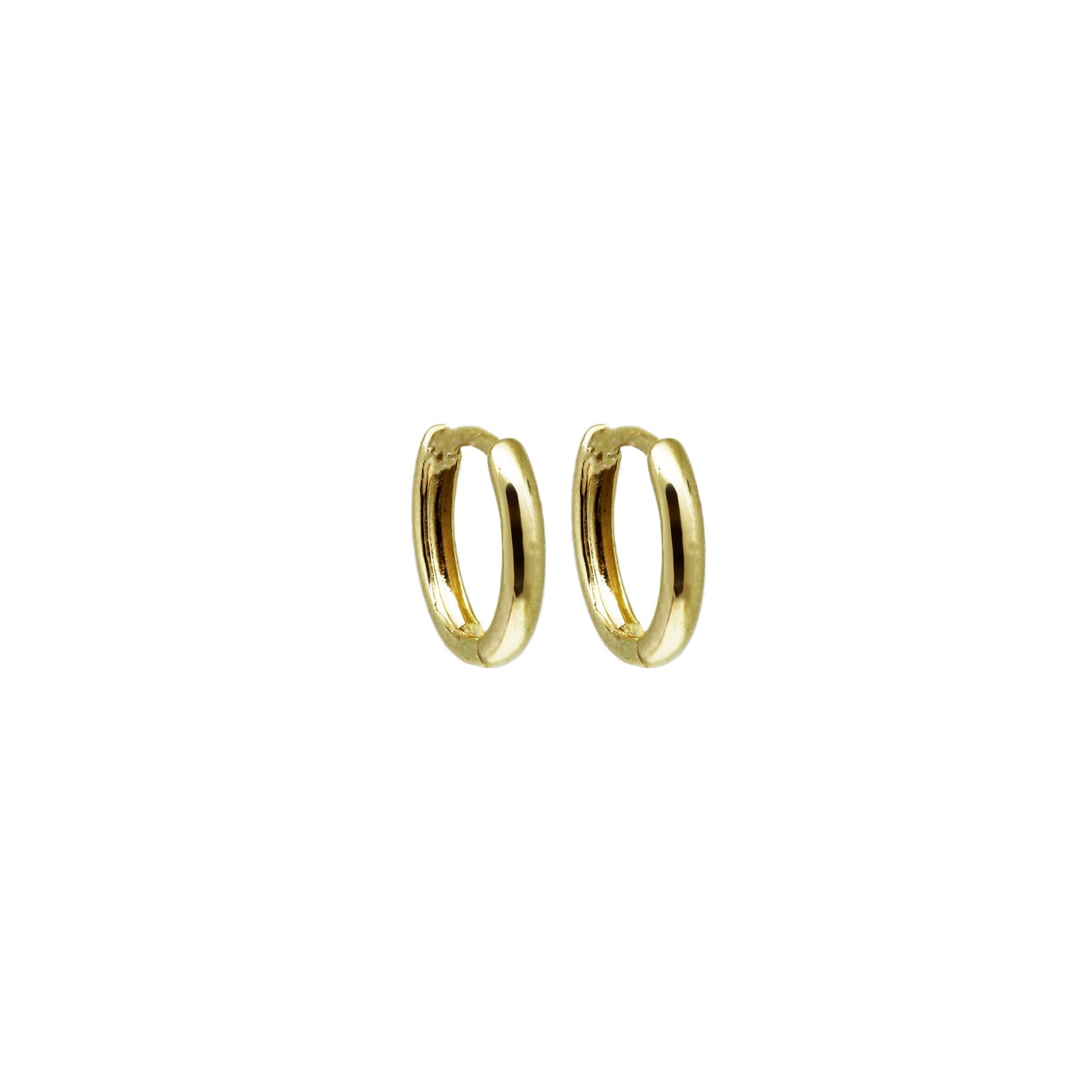 Everday stylish gold huggies 12 mm hoops
