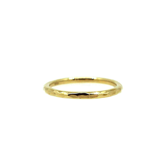 Hammered Gold Stack Ring