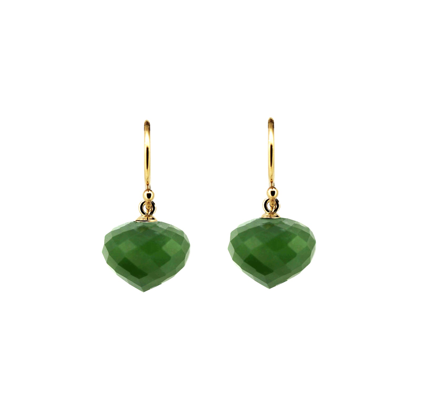 Jade drop earrings