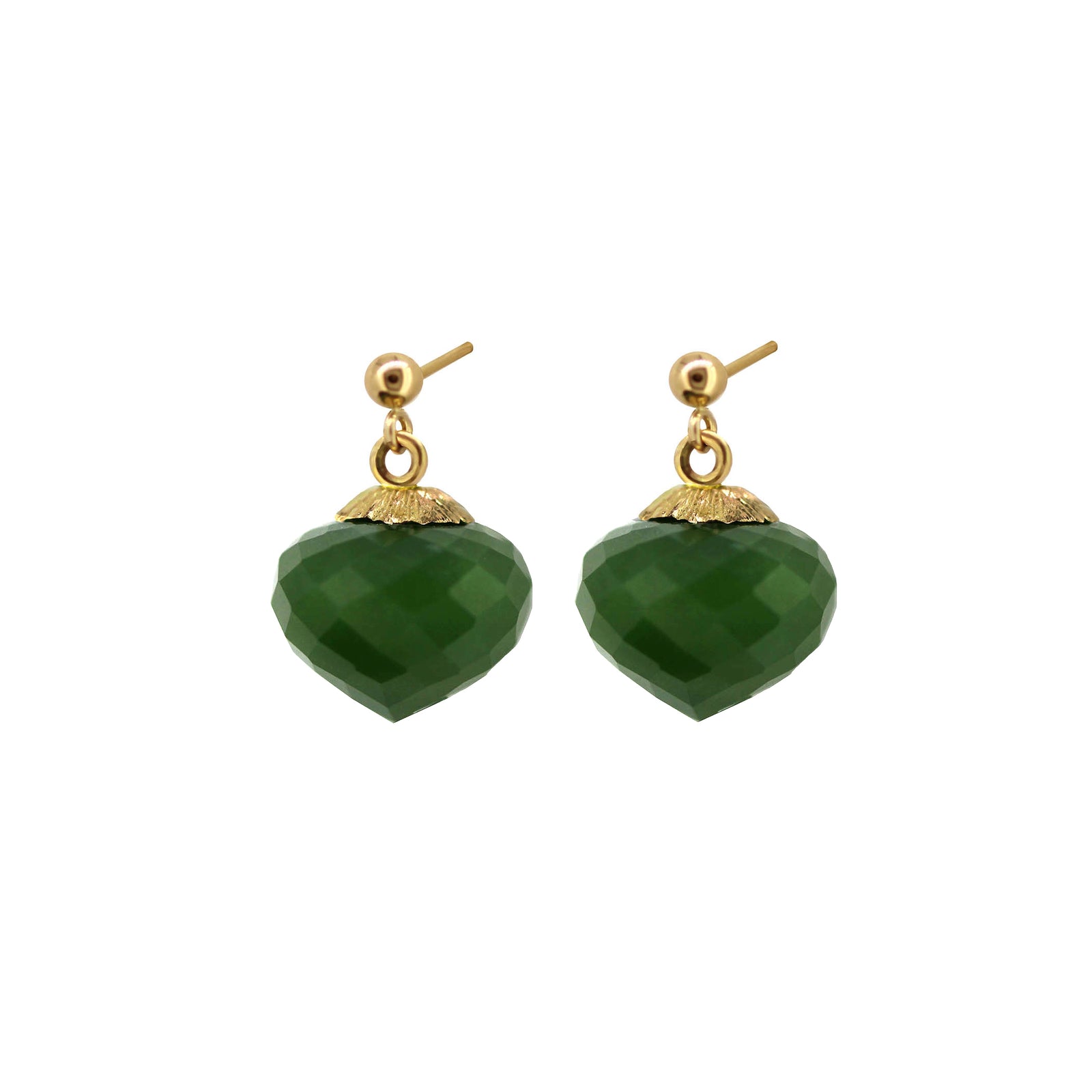Jade Jardin short drop earrings