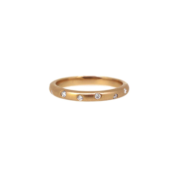 Scatter Diamond band Rose Gold