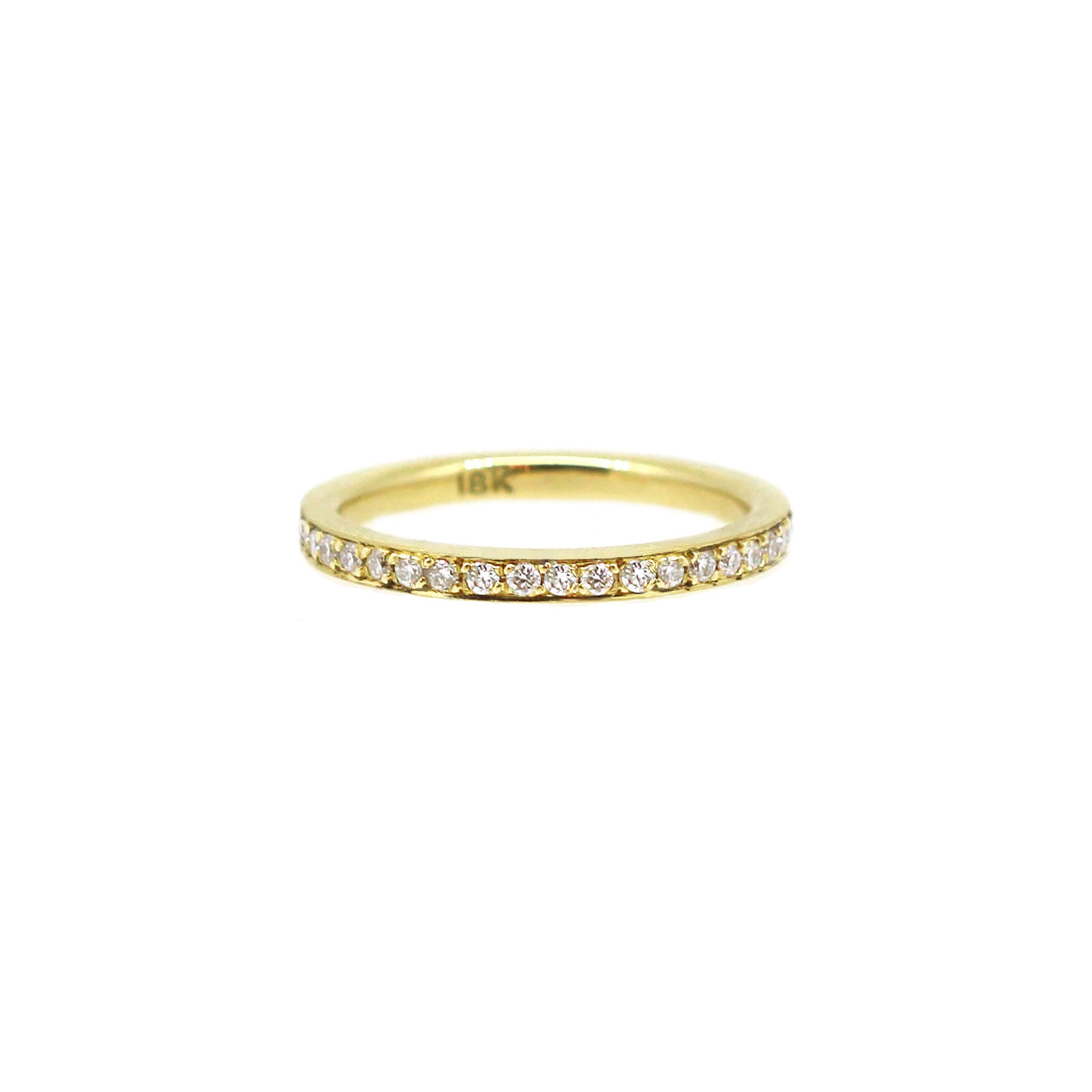 Yellow Gold Pointer Diamond Ring - Melissa Harris Jewellery