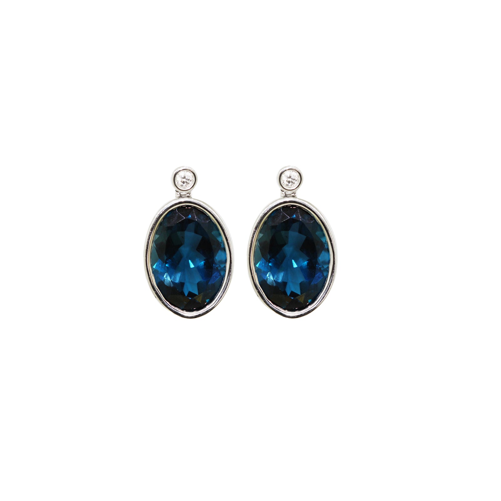 London Topaz Stud Earrings