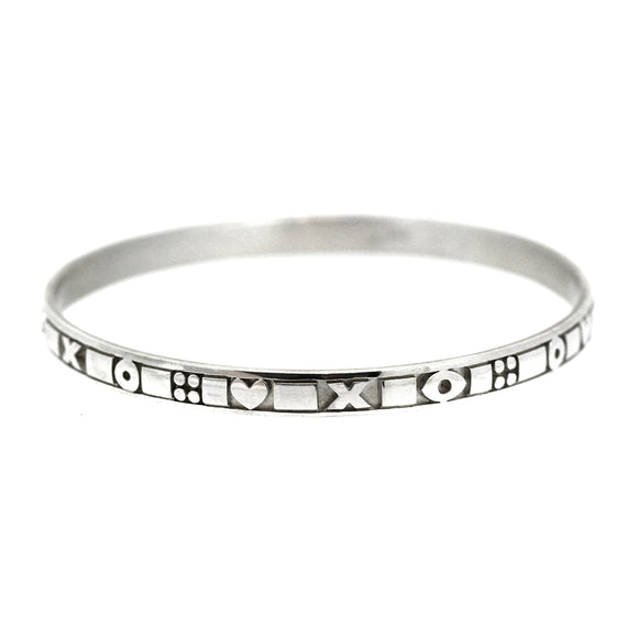 More Than Words Silver Bangle
