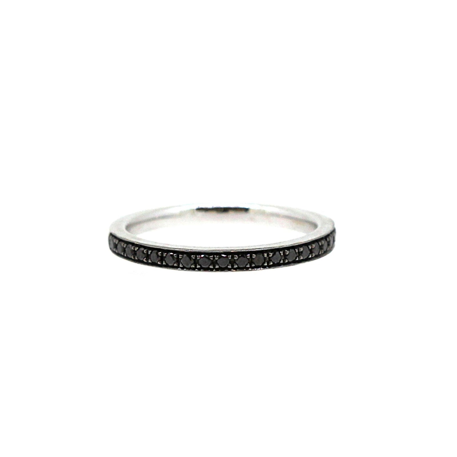 One point Black diamond eternity ring 